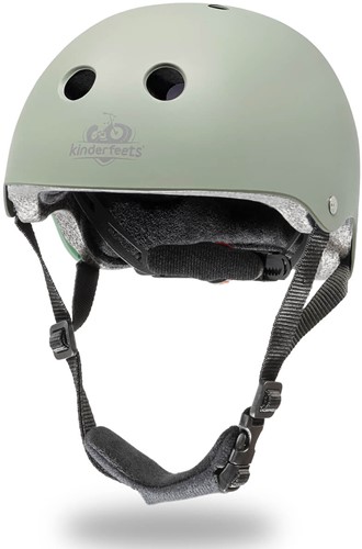 Kinderfeets Casque pour enfants pour le cyclisme / casque de vélo pour enfants - mat Argent sauge verte