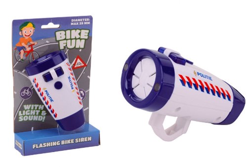 Bike Fun Fahrradlampe Polizei + Sound 20633