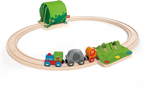 Hape Holz Eisenbahn Set Dschungelzug-Set