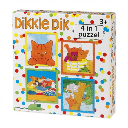 Bambolino Dikkie Dik 4 in1 Puzzel