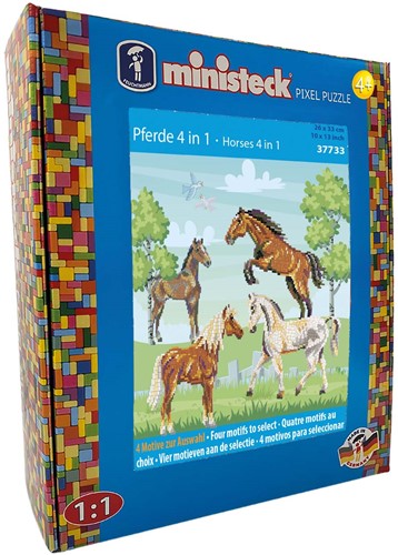 Ministeck Ministeck Chevaux 4en1 - Boîte XL - 1500pcs