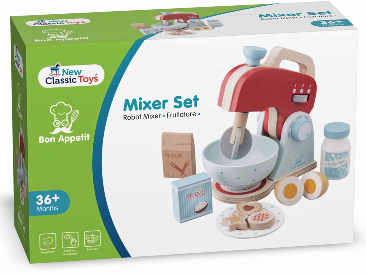 Robot Mixeur en bois pour enfant New Classic Toys 10707