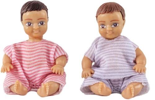 Lundby Set - Twee baby's