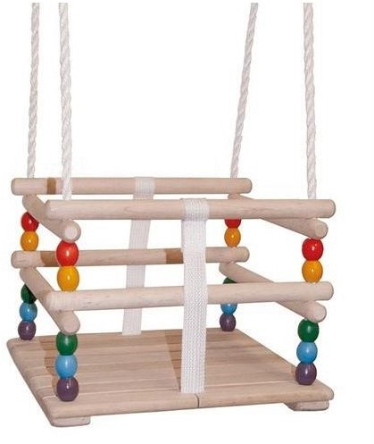 Balançoire pour tout-petit Woody Wooden Baby 10315